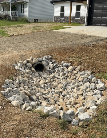 culvert installation for driveway