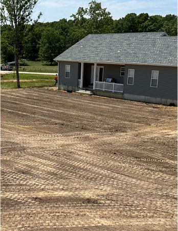 grading of front yard for house